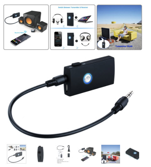 2 in 1 Wireless Bluetooth Audio Stereo Transmitter and Receiver