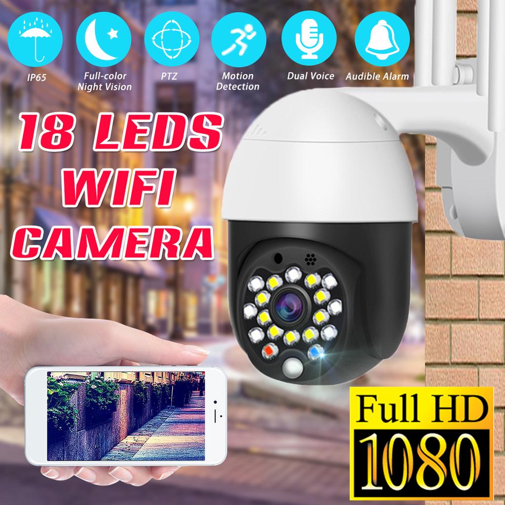 18LEDs 1080P Wireless PTZ Camera Night Vision Smart Security Sur