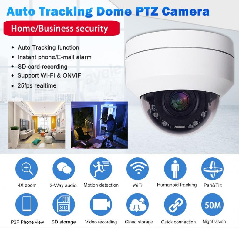 Hikvision 5MP Wireless Auto Tracking Dome PTZ Camera