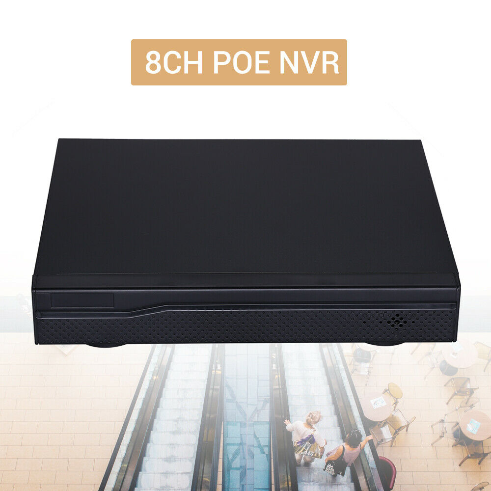 1080P 8CH POE NVR Recorder Video Outdoor System Security H.265 I
